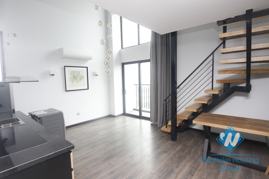 Brand new duplex apartment with 3 bedrooms for rent in Dong Da